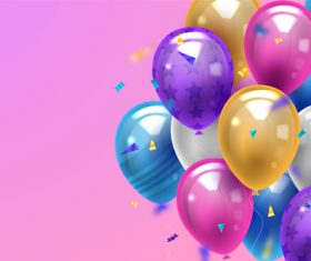 Colorful balloon vector