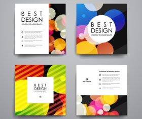 Colorful cover brochure design vector
