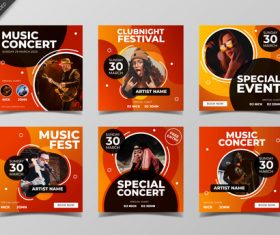 Concert poster design vector