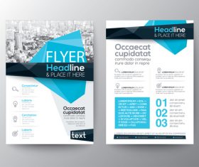 Corporate templates of brochures vector