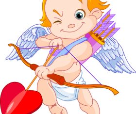 Cupid’s arrow of love vector free download