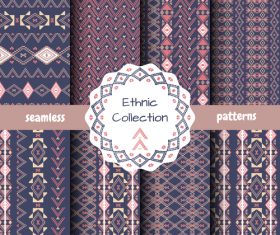 Dark ethnic collection seamless pattern vector