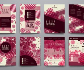 Dark red background brochure design vector
