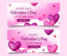 Design Valentines Day business promotion poster vector