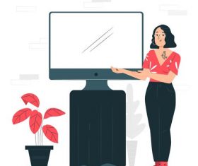 Different lifestyle cartoon illustration vector