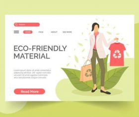Eco friendly material illustration vector