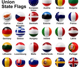European union state flags vector