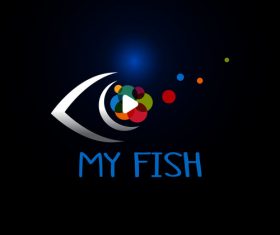 Fish logo design vector