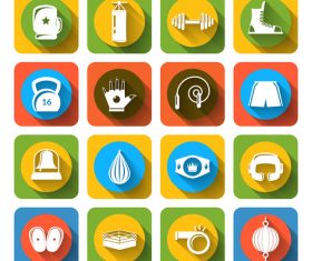 Fitness gym icon vector