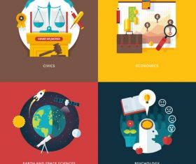 Flat template vector