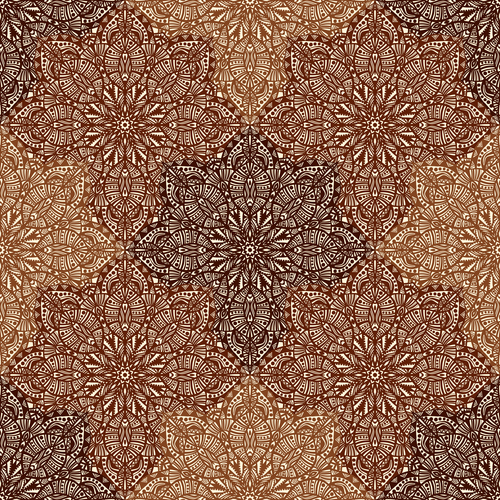 Flower geometric pattern vector