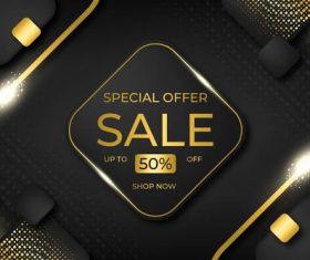 Flyer special offer sale vector