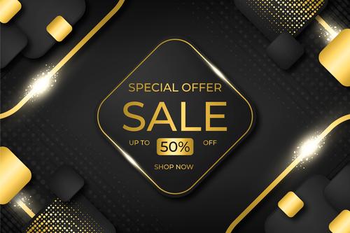 Flyer special offer sale vector