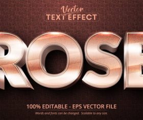 Frosted 3d editable text style effect vector