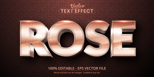 Frosted 3d editable text style effect vector