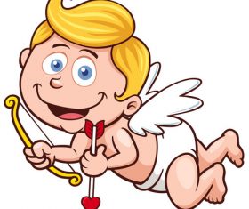 Funny cupid vector