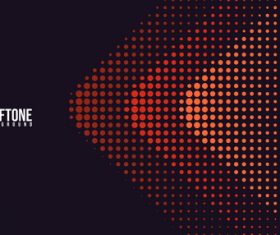 Geometric halftone background vector