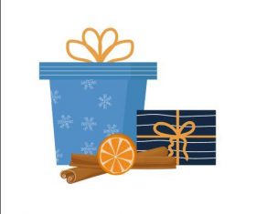 Gift sticker vector