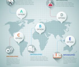 Global business templates of Infographics vector