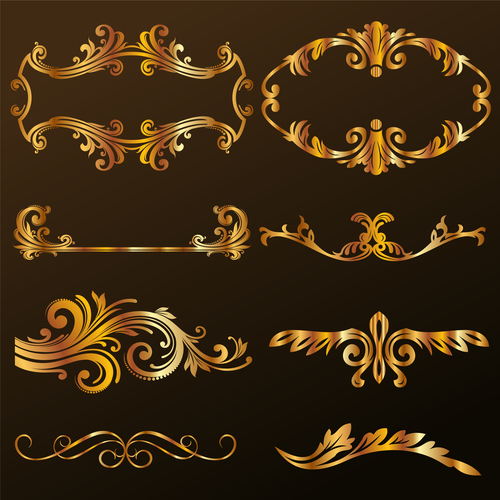 Gold Decorative Ornament vector