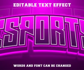 Gradient purple background text style effect vector