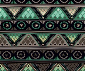 Gray green ethnic seamless pattern vector