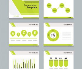 Green chart information vector