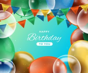 Happy birthday card vector