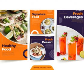 Healthy food poster vector