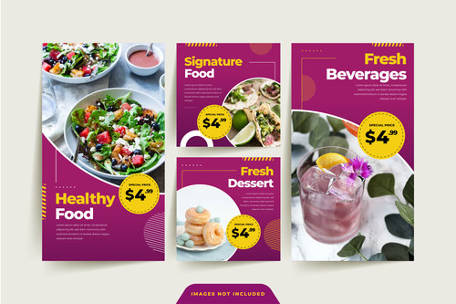 Healthy food sale poster vector