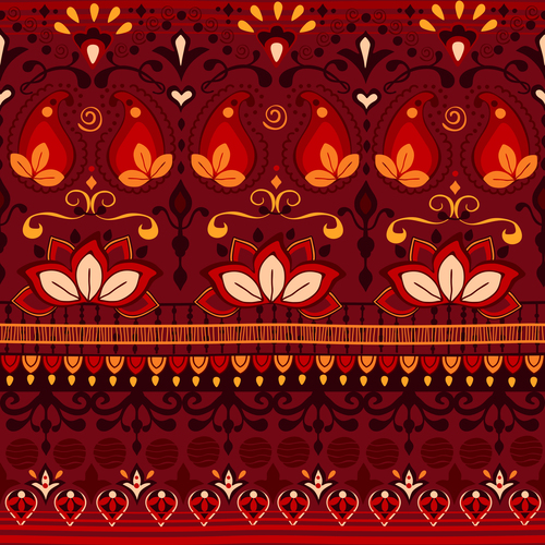 India pattern seamless vector