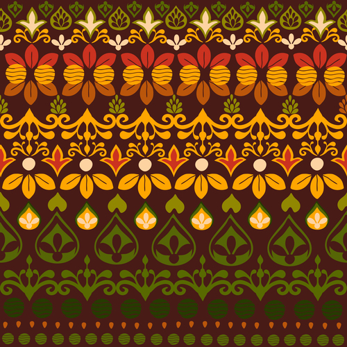 India spices seamless pattern vector
