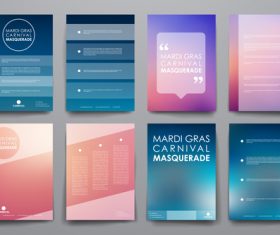 Invitation card cover design vector