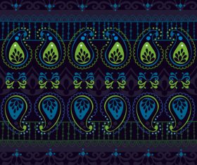 Jewel blue seamless pattern vector