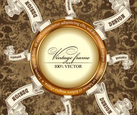 Luxury retro labels vector