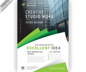 Marketing flyer template vector
