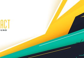 Memphis style modern banner design vector