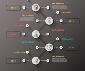 Minimal templates of Infographics vector