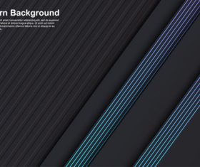 Modern design dark background with colored elements vector