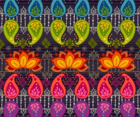 Multicolored seamless background pattern vector