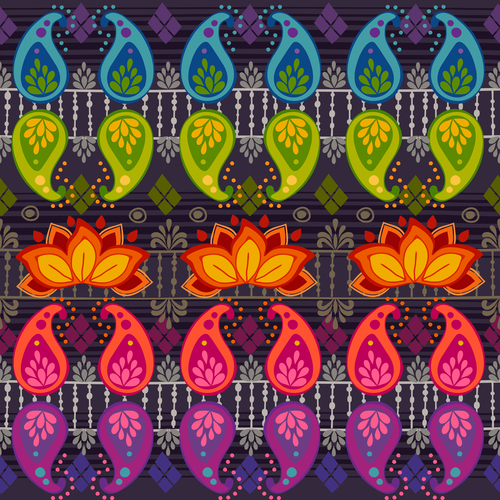 Multicolored seamless background pattern vector