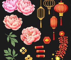 New year element vector