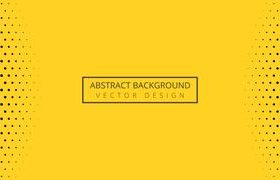 Orange black dotted pattern banner vector