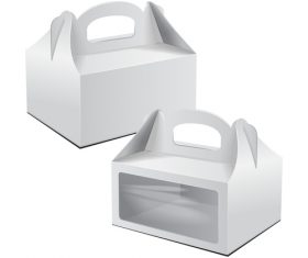 Packaging box with window vector