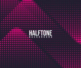 Pink black halftone background vector