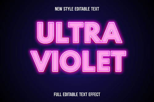 Pink font text style effect vecto