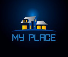 Place logo design vector