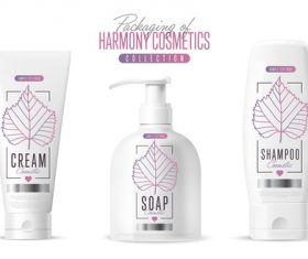 Plant essence cosmetic vector