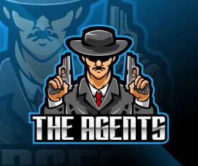Police detective game icon design vector
