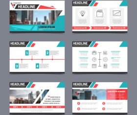 Presentation templates vector